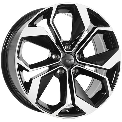 Art Replica Wheels - REPLICA 309 - Black - Gloss Black - Machined Face - 17" x 7", 35 Offset, 5x114.3 (Bolt pattern), 66.1mm HUB