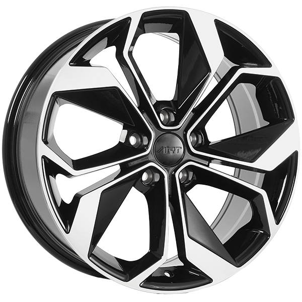 Art Replica Wheels - REPLICA 309 - Black - Gloss Black - Machined Face - 17" x 7", 35 Offset, 5x114.3 (Bolt pattern), 66.1mm HUB