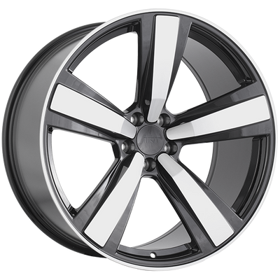 Art Replica Wheels - REPLICA 379 - Black - Gloss Black - Machined Face - 21" x 10", 19 Offset, 5x112 (Bolt pattern), 66.5mm HUB
