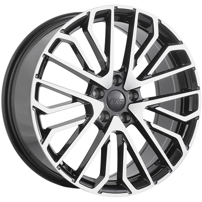 Art Replica Wheels - REPLICA 380 - Black - Gloss Black - Machined Face - 19" x 8", 45 Offset, 5x112 (Bolt pattern), 57.1mm HUB