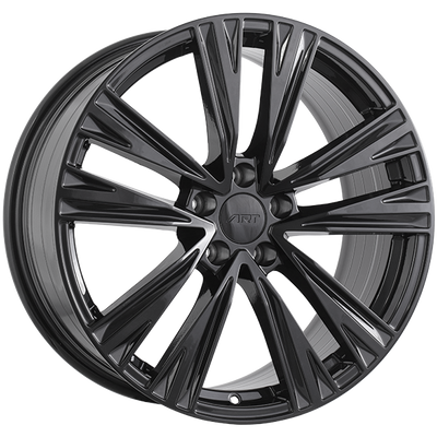 Art Replica Wheels - REPLICA 384 - Black - Gloss Black - 19" x 8.5", 30 Offset, 5x112 (Bolt pattern), 66.5mm HUB