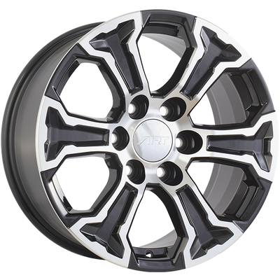 Art Replica Wheels - REPLICA 385 - Black - Gloss Black - Machined Face - 18" x 8.5", 26 Offset, 6x139.7 (Bolt pattern), 77.8mm HUB