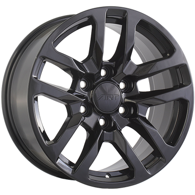 Art Replica Wheels - REPLICA 387 - Black - Gloss Black - 18" x 8.5", 26 Offset, 6x139.7 (Bolt pattern), 77.8mm HUB