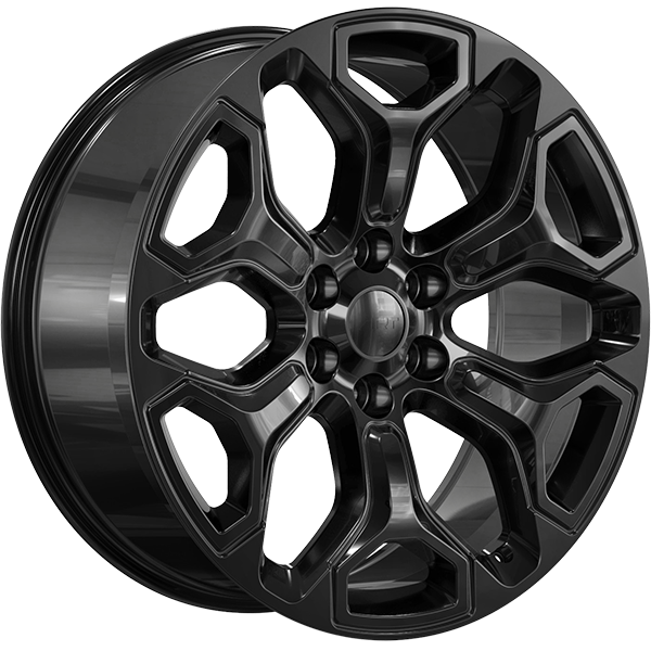 Art Replica Wheels - REPLICA 388 - Black - Gloss Black - 22" x 9", 19 Offset, 6x139.7 (Bolt pattern), 77.8mm HUB