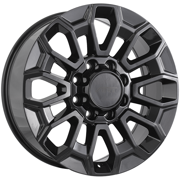 Art Replica Wheels - REPLICA 391 - Black - Gloss Black - 22" x 8.5", 44 Offset, 8x180 (Bolt pattern), 78.1mm HUB
