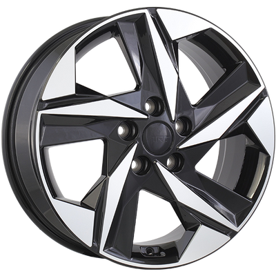 Art Replica Wheels - REPLICA 393 - Black - Gloss Black - Machined Face - 17" x 7", 45 Offset, 5x114.3 (Bolt pattern), 67.1mm HUB