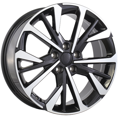 Art Replica Wheels - REPLICA 394 - Black - Gloss Black - Machined Face - 18" x 7.5", 45 Offset, 5x114.3 (Bolt pattern), 67.1mm HUB