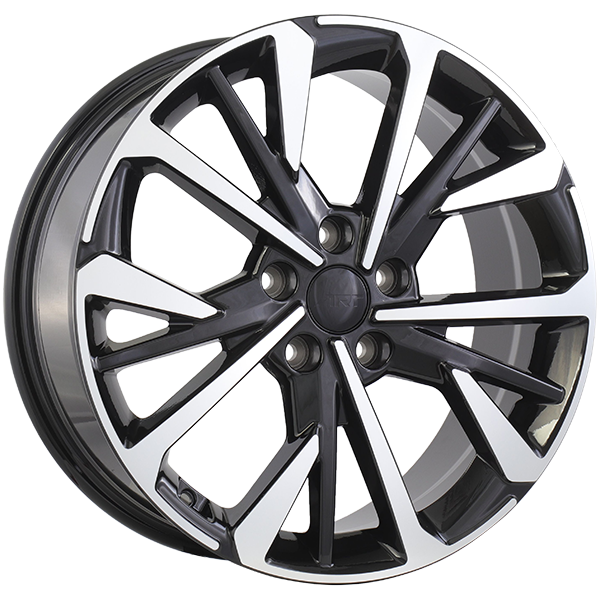 Art Replica Wheels - REPLICA 394 - Black - Gloss Black - Machined Face - 18" x 7.5", 45 Offset, 5x114.3 (Bolt pattern), 67.1mm HUB