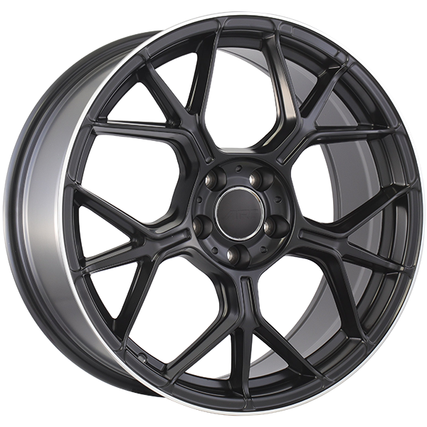 Art Replica Wheels - REPLICA 395 - Black - Satin Black - Machined Lip - 19" x 8.5", 35 Offset, 5x112 (Bolt pattern), 66.6mm HUB