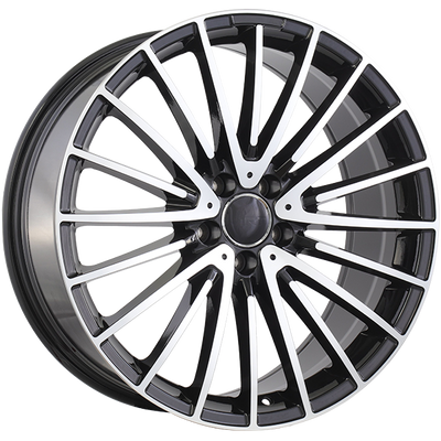 Art Replica Wheels - REPLICA 396 - Black - Gloss Black - Machined Face - 20" x 8.5", 35 Offset, 5x112 (Bolt pattern), 66.6mm HUB