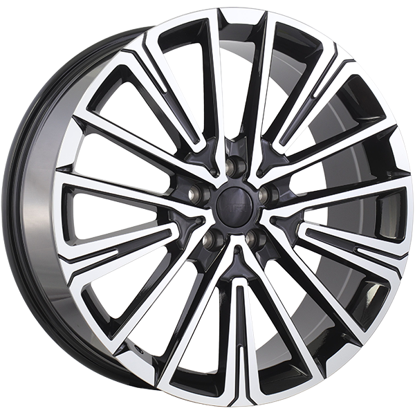 Art Replica Wheels - REPLICA 397 - Black - Gloss Black - Machined Face - 20" x 8", 45 Offset, 5x112 (Bolt pattern), 66.6mm HUB