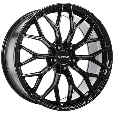 Ruffino Wheels - CLASS - Black - Gloss Black - 18" x 8", 45 Offset, 5x112 (Bolt pattern), 57.1mm HUB