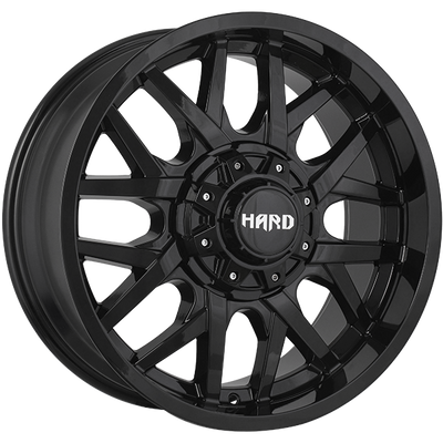 Ruffino HARD - Tork - Black - Gloss Black - 20" x 9", 18 Offset, 8x180 (Bolt pattern), 124.3mm HUB