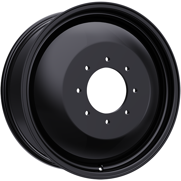 TIS Wheels - D20B - Black - Gloss Black - 20" x 8.25", 115 Offset, 8x210 (Bolt pattern), 154.3mm HUB