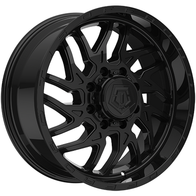 TIS Wheels - 544B - Black - Gloss Black - 22" x 10", -19 Offset, 8x180 (Bolt pattern), 125.1mm HUB