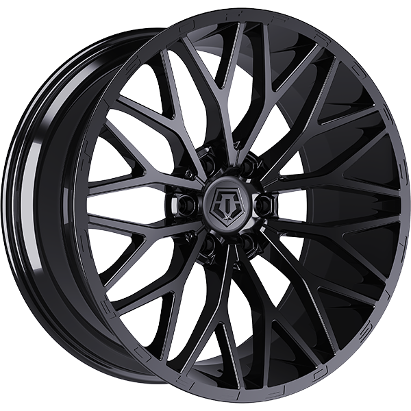 TIS Wheels - 566B - Black - Gloss Black - 22" x 12", -44 Offset, 6x139.7 (Bolt pattern), 106.1mm HUB