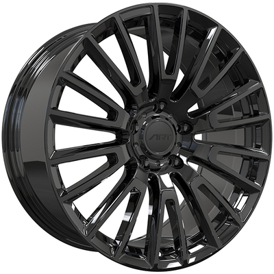Art Replica Wheels - REPLICA 408 - Black - Gloss Black - 20" x 9", 45 Offset, 5x112 (Bolt pattern), 66.6mm HUB