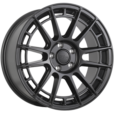 720 Form - CIRCUIT-X - Black - Satin Black - 17" x 7.5", 40 Offset, 5x114.3 (Bolt pattern), 67.10mm HUB