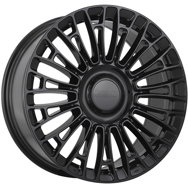 720 Luxury - LX7 - Black - Gloss Black - 20" x 8.5", 35 Offset, 5x114.3 (Bolt pattern), 73.10mm HUB