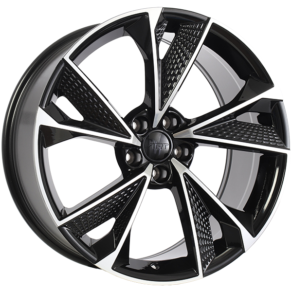 Art Replica Wheels - REPLICA 231 - Black - Gloss Black - Machined Face - 18" x 8", 35 Offset, 5x112 (Bolt pattern), 66.50mm HUB