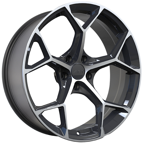 Art Replica Wheels - REPLICA 318 - Black - Gloss Black - Machined Face - 20" x 9", 25 Offset, 5x112 (Bolt pattern), 66.50mm HUB