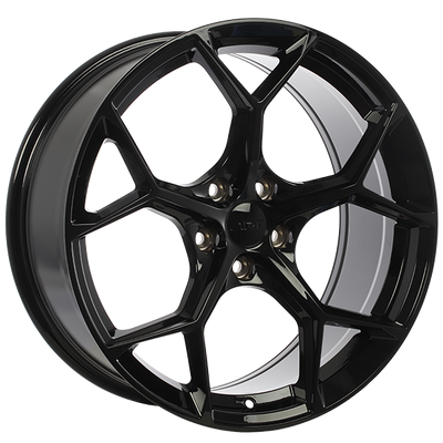 Art Replica Wheels - REPLICA 318 - Black - Gloss Black - 22" x 9.5", 25 Offset, 5x112 (Bolt pattern), 66.50mm HUB