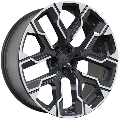 Art Replica Wheels - REPLICA 400 - Black - Gloss Black - Machined Face - 20" x 9", 26 Offset, 5x112 (Bolt pattern), 66.60mm HUB