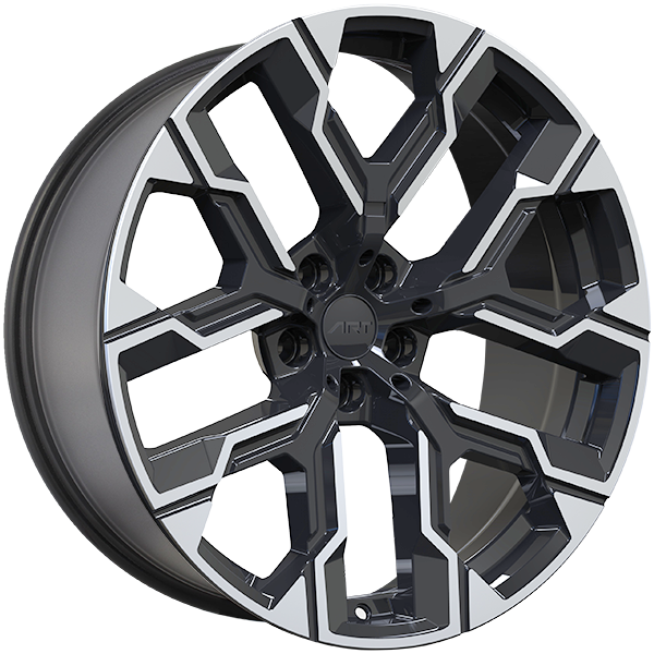 Art Replica Wheels - REPLICA 400 - Black - Gloss Black - Machined Face - 20" x 9", 26 Offset, 5x112 (Bolt pattern), 66.60mm HUB