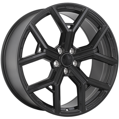 Art Replica Wheels - REPLICA 412 - Black - Gloss Black - 20" x 9.5", 45 Offset, 5x108 (Bolt pattern), 63.40mm HUB