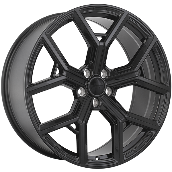 Art Replica Wheels - REPLICA 412 - Black - Gloss Black - 20" x 9.5", 45 Offset, 5x108 (Bolt pattern), 63.40mm HUB