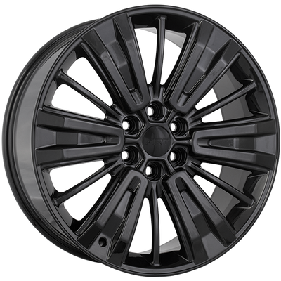 Art Replica Wheels - REPLICA 416 - Black - Gloss Black - 22" x 8.5", 40 Offset, 6x135 (Bolt pattern), 87.10mm HUB