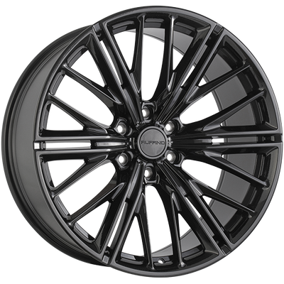 Ruffino Wheels - AMALFI - Black - Gloss Black - 20" x 9", 18 Offset, 6x139.7 (Bolt pattern), 77.80mm HUB