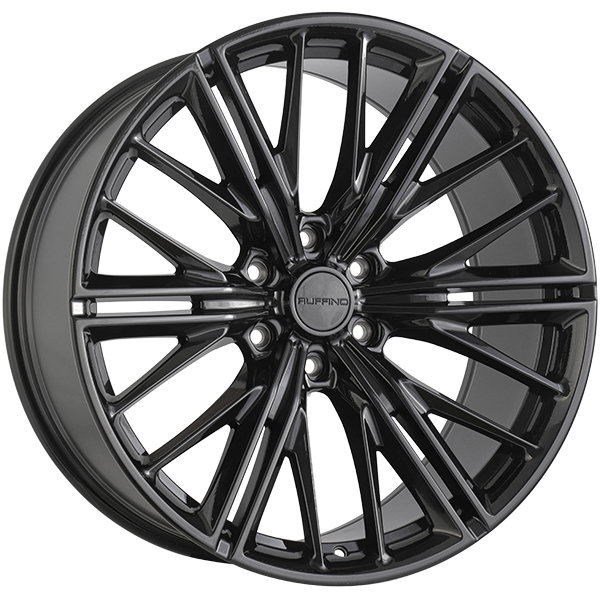 Ruffino Wheels - AMALFI - Black - Gloss Black - 20" x 9", 18 Offset, 6x139.7 (Bolt pattern), 77.80mm HUB