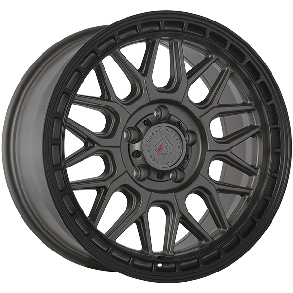 Forged Offroad - XR11 - Black - Satin Gray - Black Lip - 17" x 9", 10 Offset, 5x127 (Bolt pattern), 71.50mm HUB