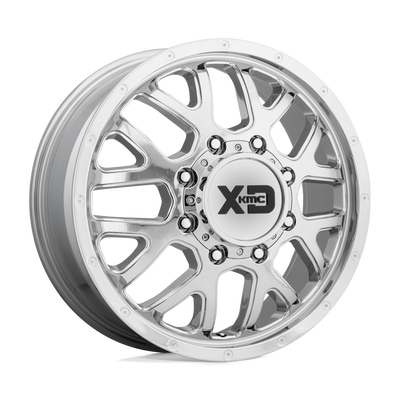 XD Series - XD843 GRENADE DUALLY - Chrome - Chrome - 20" x 8.25", 127 Offset, 8x165.1 (Bolt Pattern), 117mm HUB
