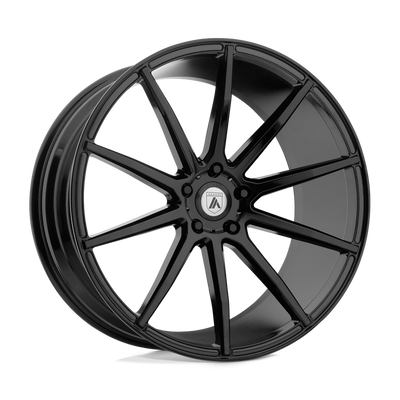 Asanti Black - ABL-20 ARIES - Black - Gloss Black - 20" x 10", 25 Offset, 5x115 (Bolt Pattern), 72.6mm HUB