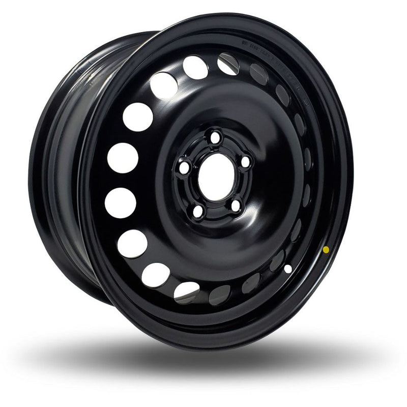 DTD - Steel - Black - Black - 16" x 6.5", 37 Offset, 5x110 (Bolt Pattern), 65.1mm HUB