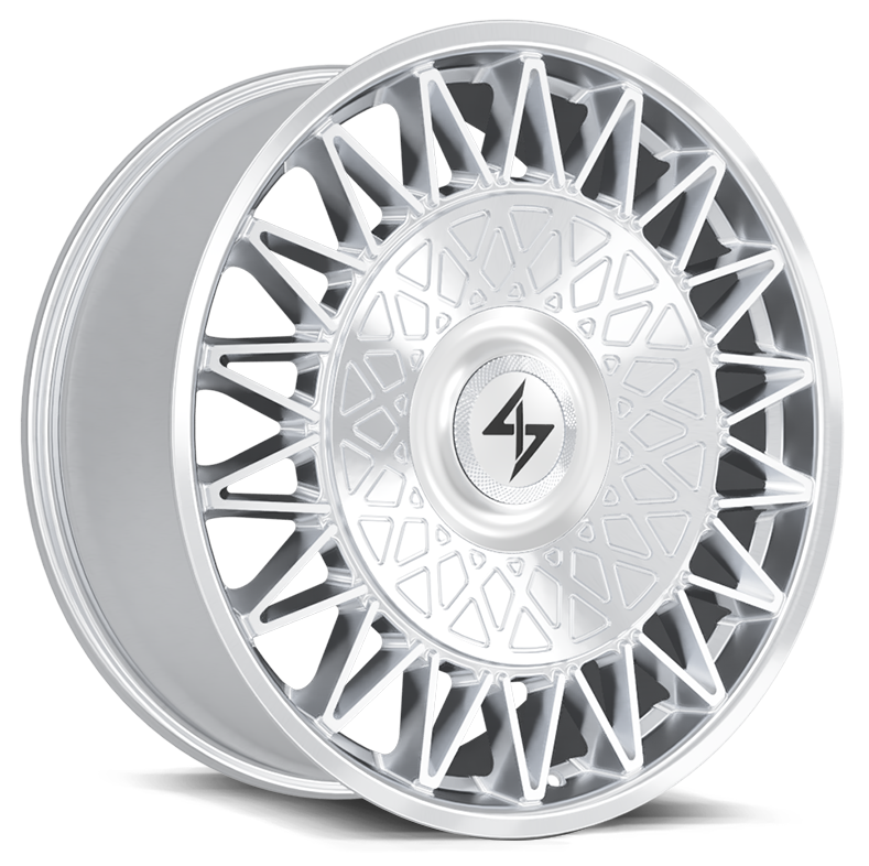 Sentali - CROWN - Silver - Brushed Silver - 24" x 10", 20 Offset, 6x135/139.7 (Bolt pattern), 106.10mm HUB