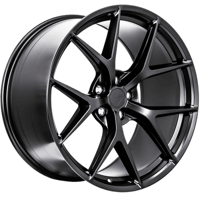 Sentali - Street SS3 - Black - Matte Black - 18" x 8.5", 35 Offset, 5x100 (Bolt pattern), 73.1mm HUB