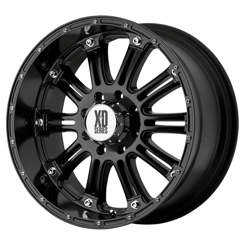 XD Series - XD795 HOSS - Black - Gloss Black - 22" x 9.5", 0 Offset, 8x165.1 (Bolt Pattern), 125.1mm HUB