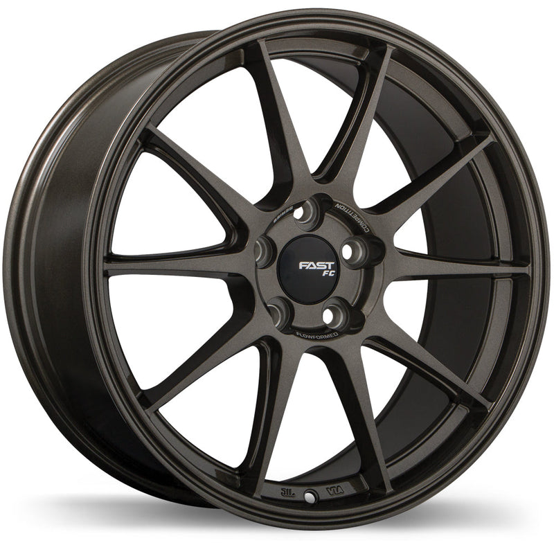 Fast Wheels - FC08 - Bronze - Bronzed Carbon - 18" x 8", 40 Offset, 5x120 (Bolt Pattern), 72.6mm HUB