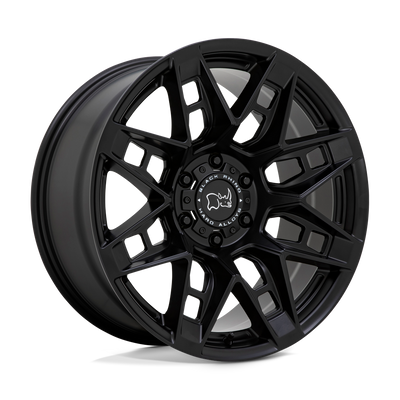 Black Rhino - CAPROCK - Black - Matte Black - 20" x 9.5", -18 Offset, 6x139.7 (Bolt Pattern), 112.1mm HUB