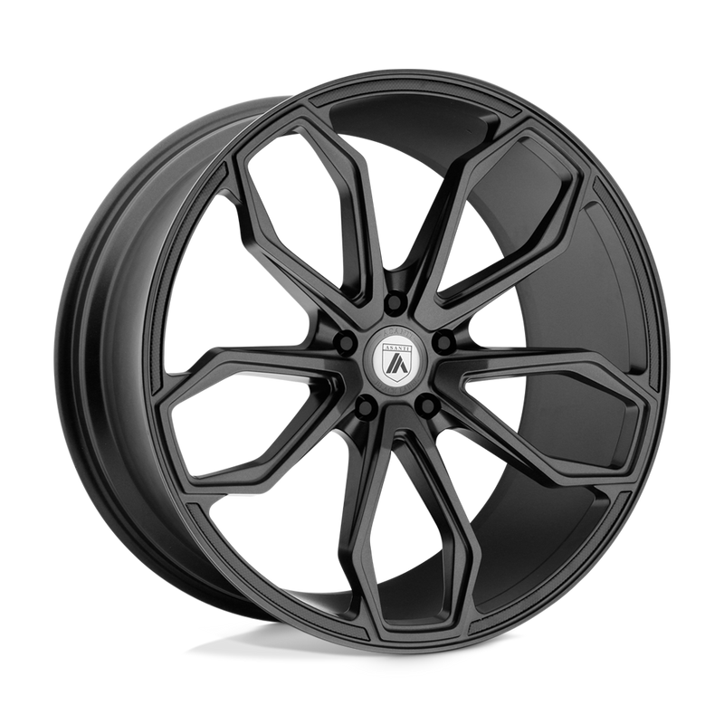 Asanti Black - ABL-19 ATHENA - Grey - Matte Graphite - 22" x 10.5", 35 Offset, 5x114.3 (Bolt Pattern), 72.6mm HUB