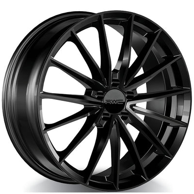 RWC - SB155 - Black - Satin Black - 17" x 7.5", 48 Offset, 5x114.3 (Bolt pattern), 56.1mm HUB