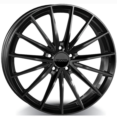 RWC - AC155 / HO155 - Black - Satin Black  - 18" x 7.5", 45 Offset, 5x120 (Bolt pattern), 64.1mm HUB