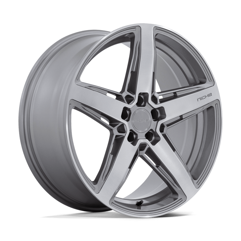 Niche - M270 TERAMO - Gunmetal - ANTHRACITE BRUSHED FACE TINT CLEAR - 20" x 9.5", 25 Offset, 5x114.3 (Bolt Pattern), 70.7mm HUB