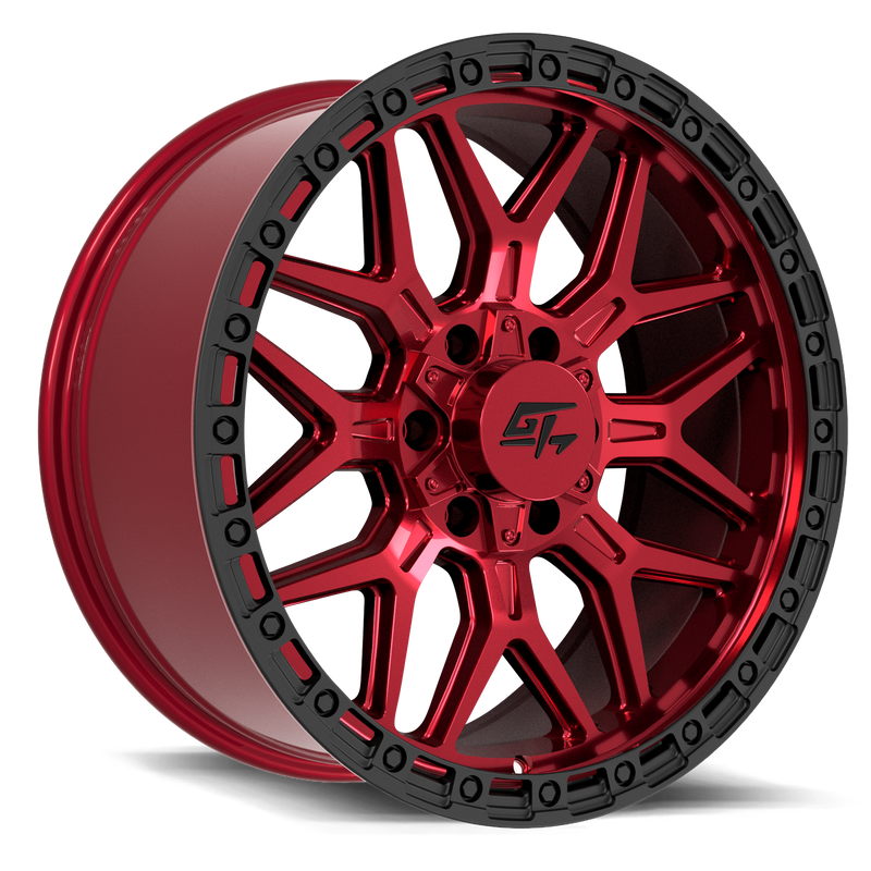 GT Off-Road - Revolt - Other - Red Anodized with Black Ring - 18" x 9", -12 Offset, 6x135, 139.7 (Bolt Pattern), 106.1mm HUB