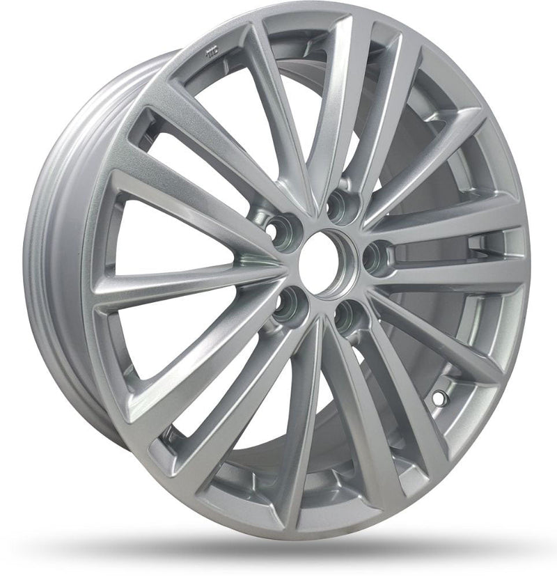 DTD - Replica - Silver - Silver - 16" x 6.5", 35 Offset, 5x100 (Bolt Pattern), 56.1mm HUB