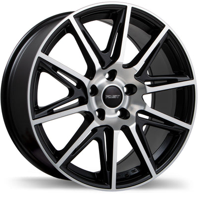 Fast Wheels - Switch - Black - Matte Black with Machined Face - 17" x 7.5", 35 Offset, 5x114.3 (Bolt Pattern), 70.6mm HUB
