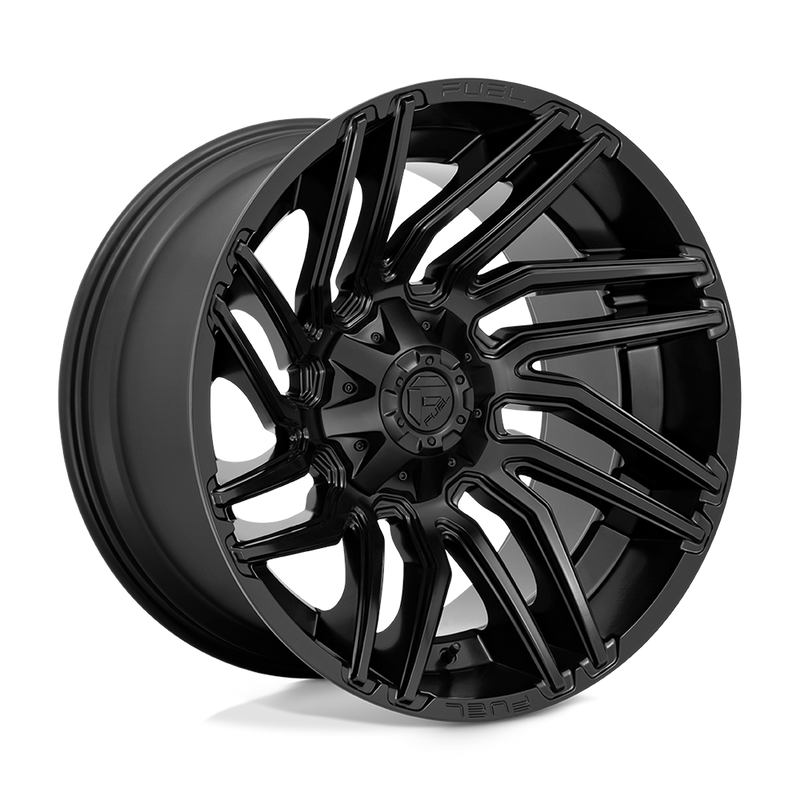 Fuel - D775 TYPHOON - Black - MATTE BLACK - 22" x 12", -44 Offset, 5x139.7/150 (Bolt Pattern), 110.1mm HUB